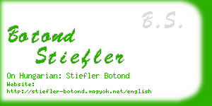 botond stiefler business card